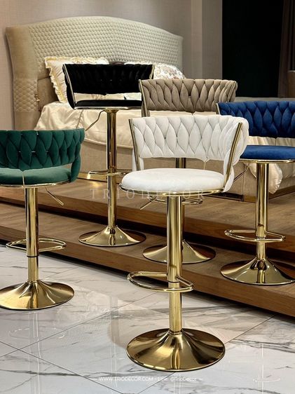 MADONNA Luxurious bar chair เก้าอี้บาร์ ปรับระดับได้ รุ่น มาดอนน่า รูปที่ 2