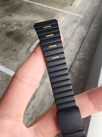 สายนาฬิกา สายเหล็ก สีดำ 16 มิลใหม่  เก่าเก็บ เดิมๆ ของใหม่ ขนาดตามรูป มีหลายชิ้น รูปที่ 4