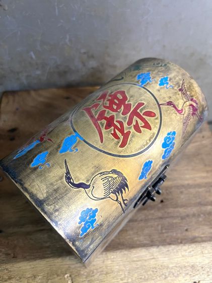 หีบ นกกระเรียน ทองเหลืองสะสม รูปที่ 11