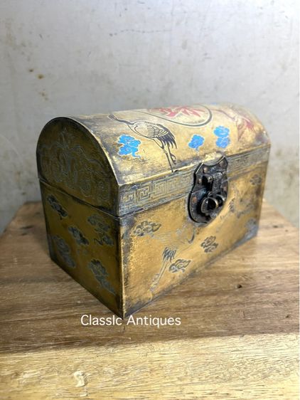 หีบ นกกระเรียน ทองเหลืองสะสม รูปที่ 7