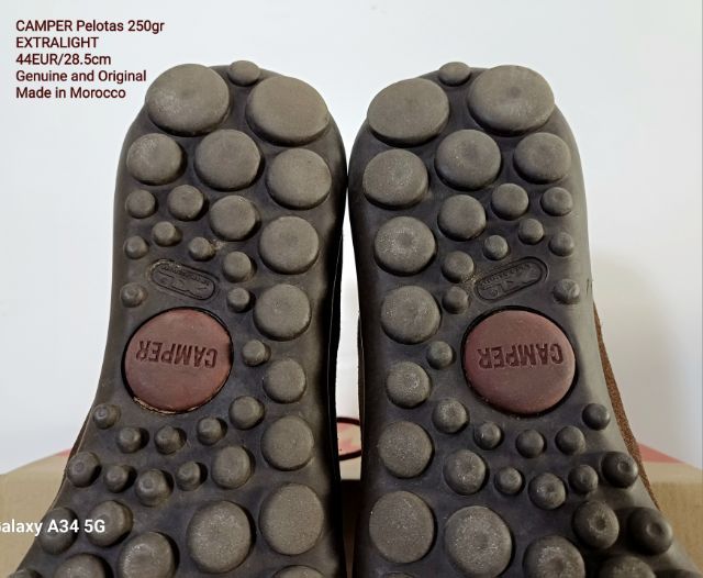 CAMPER Pelotas 250gr, Men's 44EU(28.5cm) Original งาน Morocco ของแท้ มือ 2 สภาพเยี่ยม, รองเท้า CAMPER หนังแท้ พื้นเต็ม ไม่มีตำหนิใดๆ สวยมาก รูปที่ 11