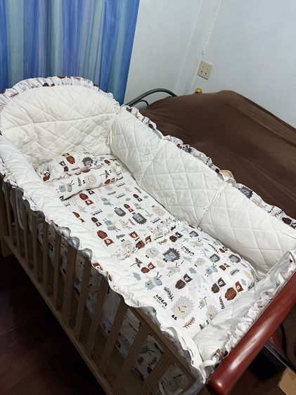 ส่งต่อเตียงเด็ก Camera สภาพนางฟ้า พร้อมเซ็ทผ้าปู ผ้าห่ม ราคาเพียง 4,900 บาท รูปที่ 5