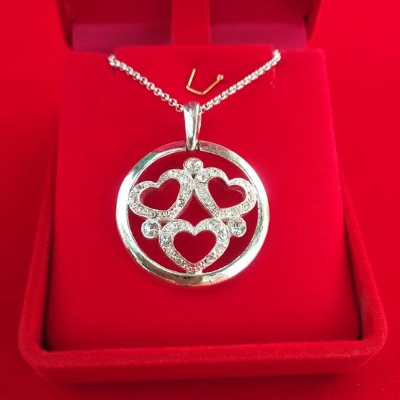 🔖สร้อยพร้อมจี้ แบรนด์ AVON จี้ตอกโค๊ตSP เพชรครบ ของจริงสวยมาก งานจากญี่ปุ่น  รูปที่ 2