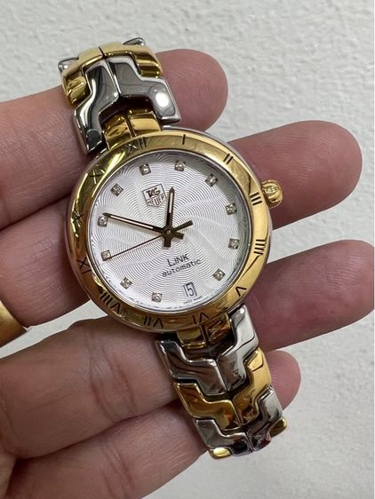 ขาว TAG HEUER LINK หน้าเพชร ออโตเมติก 