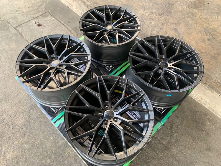 ล้อแม็กมือ1 ขอบ18 FS01 5รู100 กว้าง8 ออฟ38 สีดำ ล้อเบา FLOW FORMING งานSEVENFIFTH งานสวยมาก   รูปที่ 3