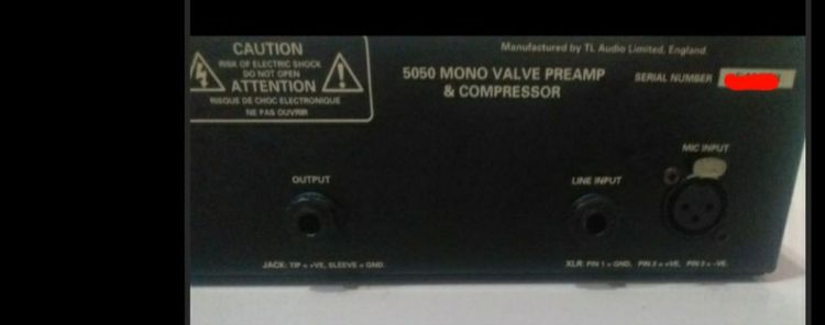 TL Audio 5050 Tube Preamp สภาพดี รูปที่ 9