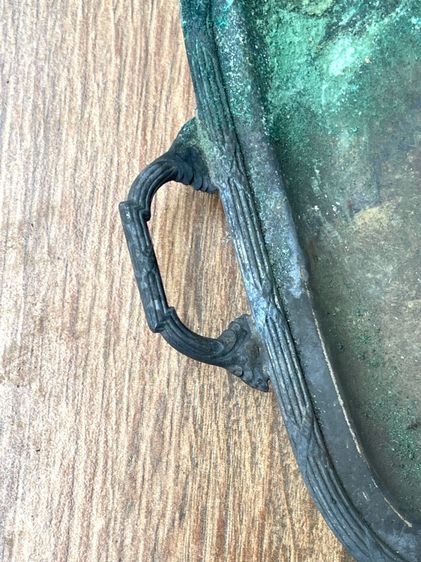 ถาด ทองเหลือง อักษรย่อ สผ ปีพ.ศ.๒๔๖๑ เก่าโบราณสะสม รูปที่ 4