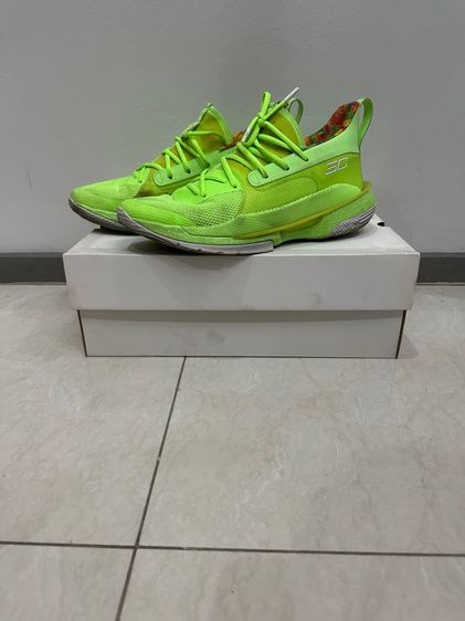 ผู้ชาย เขียว Under Armour รองเท้าบาสเกตบอล รองเท้าบาส Curry 7 Sour Patch Kids
