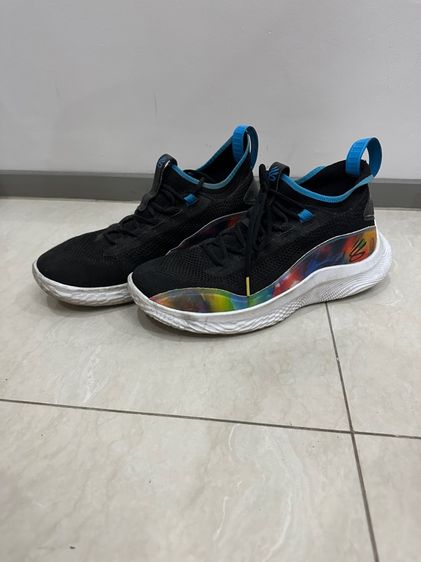 ผู้ชาย ดำ Under Armour รองเท้าบาสเกตบอล รองเท้าบาส Curry 8 Feel Good Flow