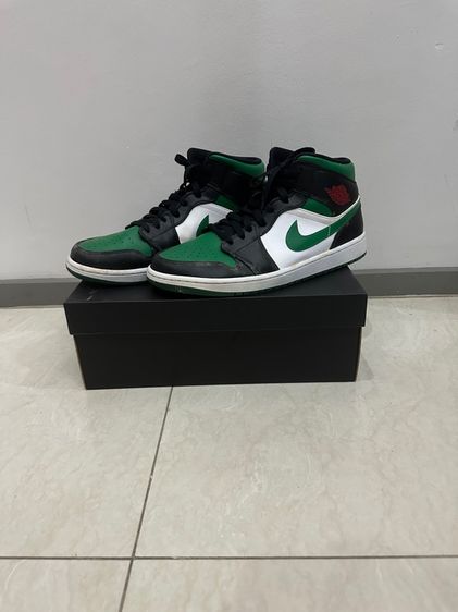 เขียว UK 11.5 | EU 46 2/3 | US 12 รองเท้าผ้าใบ Nike Air Jordan Mid Green Toe