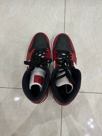 รองเท้าผ้าใบ Nike Air Jordan Mid Chicago Black Toe รูปที่ 4