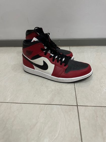 รองเท้าผ้าใบ Nike Air Jordan Mid Chicago Black Toe รูปที่ 3