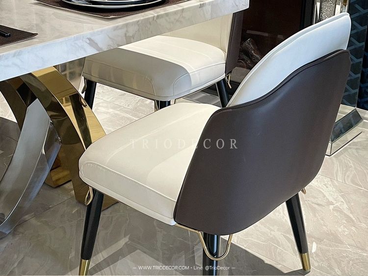 ESTELLE-II luxurious Italian dining set ชุดโต๊ะอาหารลัคชูรี่ ท็อปหิน 6ที่นั่ง รุ่น เอสเทล 2 รูปที่ 6