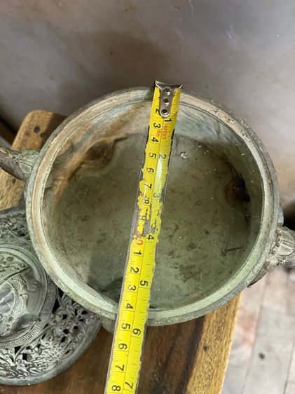 กระถางกำยาน คชสาร ช้างทองเหลืองสะสม A78 รูปที่ 15