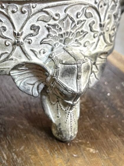 กระถางกำยาน คชสาร ช้างทองเหลืองสะสม A78 รูปที่ 8