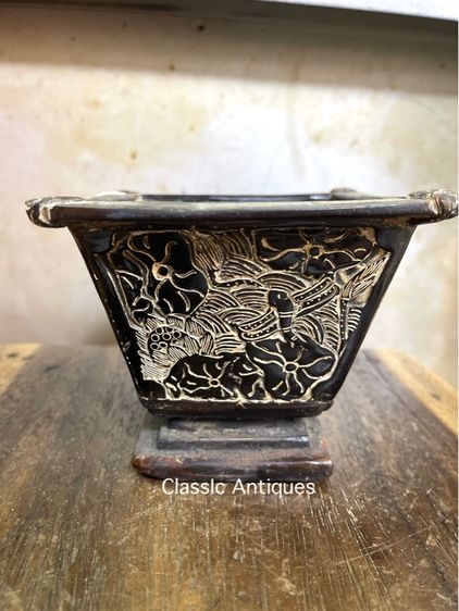 จอกน้ำชา แกะสลักจากเขาสะสมA2 รูปที่ 4