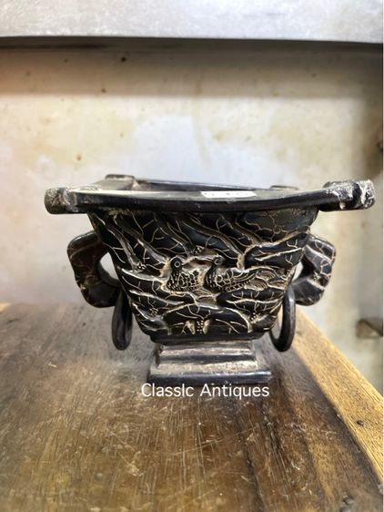 จอกน้ำชา แกะสลักจากเขาสะสมA1