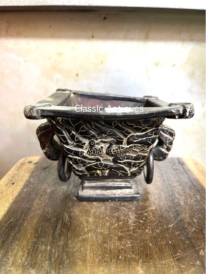 จอกน้ำชา แกะสลักจากเขาสะสมA1 รูปที่ 4