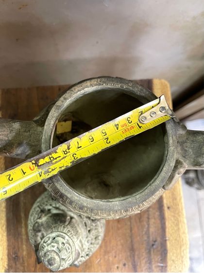 กระถางกำยาน คชสาร ช้างทองเหลืองสะสม A79 รูปที่ 16