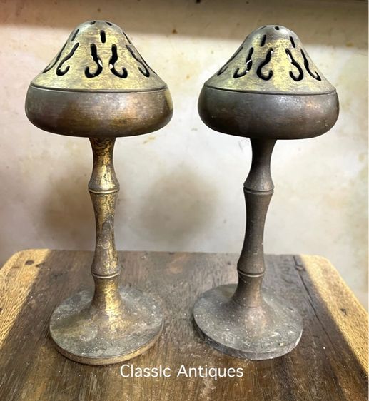 กระถาง กำยาน  ทองเหลืองสะสม A82 รูปที่ 2