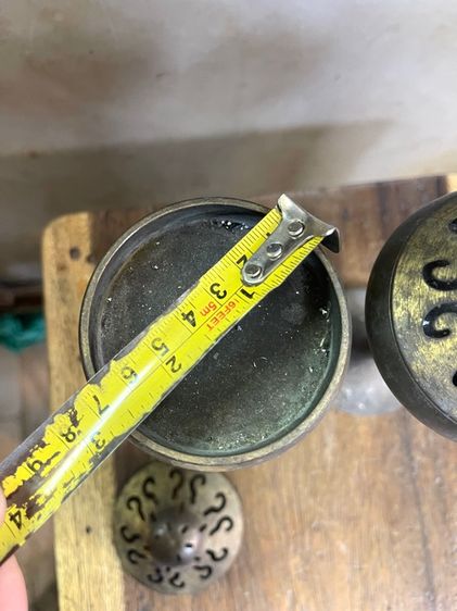 กระถาง กำยาน  ทองเหลืองสะสม A82 รูปที่ 8