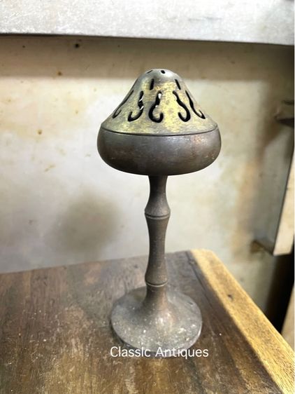 กระถาง กำยาน  ทองเหลืองสะสม A82 รูปที่ 3