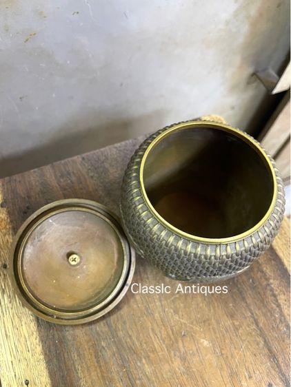 โถ ลายวัวจีน ทองเหลืองสะสมA8 รูปที่ 5