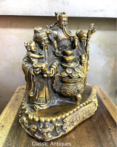 เทพเจ้า ฮกลกซิ่ว ทองเหลืองA6 รูปที่ 4