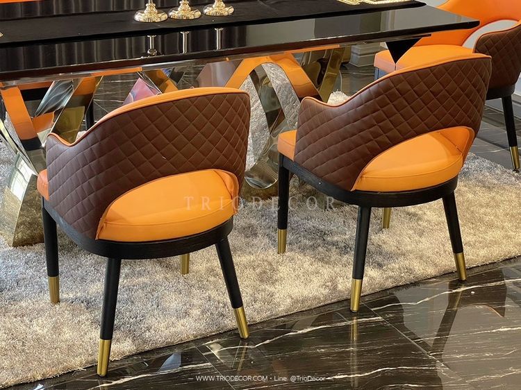 ESTELLE IV luxurious Italian dining set ชุดโต๊ะอาหาร ลัคซุรี่ 6ที่นั่ง 200cm. รุ่น เอสเทล 4 รูปที่ 5