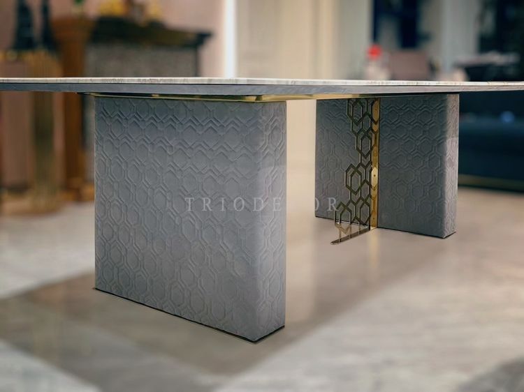 ESTHER luxurious Italian dining table โต๊ะอาหารหินอ่อน240cm. รุ่น เอสเธอร์ รูปที่ 2