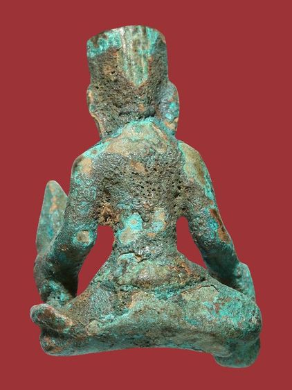 พระเทวรูป เนื้อชินสนิมเขียวหยก ขนาดเท่าหัอยคอ รูปที่ 11