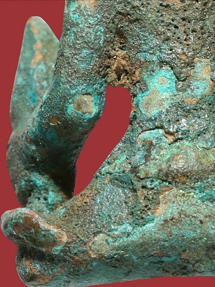 พระเทวรูป เนื้อชินสนิมเขียวหยก ขนาดเท่าหัอยคอ รูปที่ 17