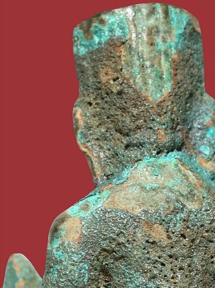 พระเทวรูป เนื้อชินสนิมเขียวหยก ขนาดเท่าหัอยคอ รูปที่ 15