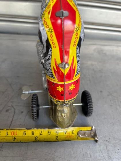 ช้างปั่นจักรยาน ของเล่นสังกะสีA14 รูปที่ 8