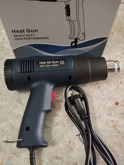 เครื่องเป่าลมร้อน ปรับอณุหภมิได้ ใช้เป่าฟิล์มรถยนต์ ฟิล์มมือถือ ดัดท่อPVC พลาสติก งานDIY และอื่นๆ