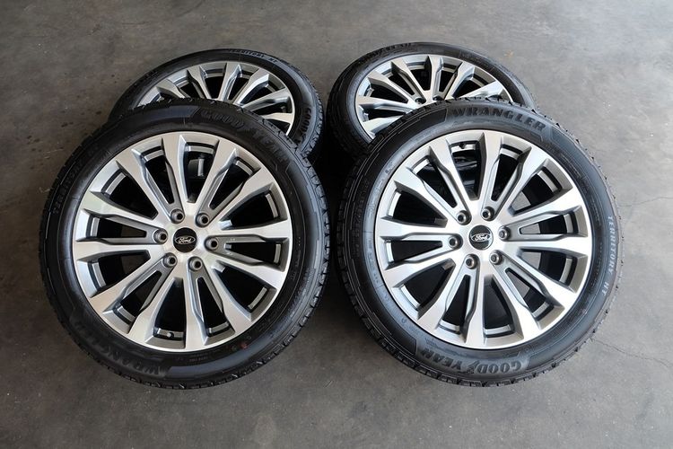 🚘ล้อ Ford Everest รุ่นพิเศษ Platinum ผลิตแค่ 350 คันในไทย +ยาง Goodyear 275 45R21 ปี24 🎉