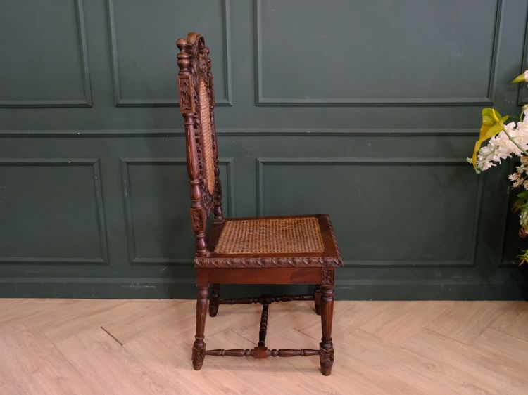 ชุดโต๊ะไม้อาหาร พร้อมเก้าอี้ 6ตัว เบาะตาข่าย งานยุโรปมาจากเยอรมนี รูปที่ 11