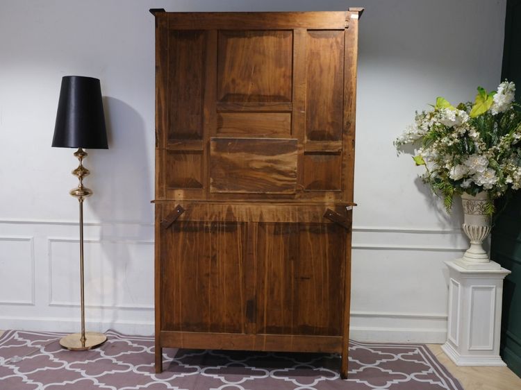 ตู้ไม้เก็บของ พร้อมชั้นวาง ท็อปกระจก งานยุโรปมาจากเยอรมนี รูปที่ 6