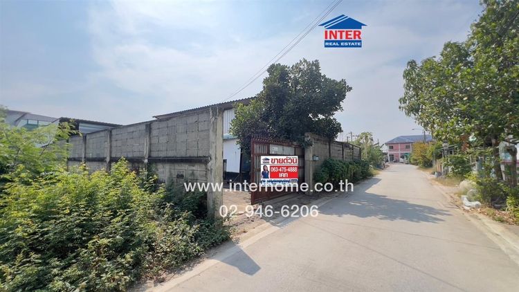 ไม่ใช่ ที่ดินเปล่า +สิ่งปลูกสร้าง 100 ตร.ว. ที่ดิน ซอยเชื่อมสัมพันธ์16 ถนนสุวินทวงศ์ ถนนเลียบวารี เขตหนองจอก กรุงเทพมหานคร