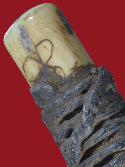 หายาก ตะกรุดกระดูกห่านหลวงพ่อหรุ่น เก้ายอด วัดอัมพวัน ยันต์ใบพัด มีไส้ตะกรุดทองแดงข้างใน ยาวประมาณ 4 นิ้ว รูปที่ 11