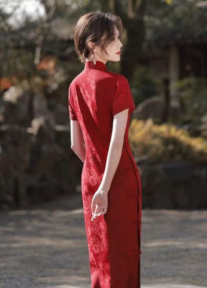 ชุดกี่เพ้า ชุดจีน ใหม่ๆ สวย เนื้อผ้าดี มีของแถม รูปที่ 2