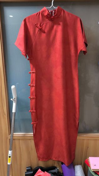 ชุดกี่เพ้า ชุดจีน ใหม่ๆ สวย เนื้อผ้าดี มีของแถม รูปที่ 6