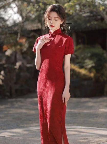 ชุดกี่เพ้า ชุดจีน ใหม่ๆ สวย เนื้อผ้าดี มีของแถม