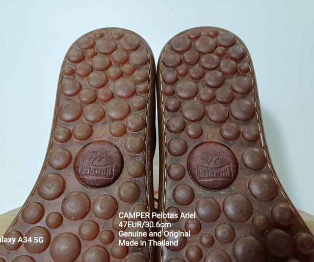 CAMPER Pelotas Ariel 47EU(30.6cm) ของแท้ มือ 2 สภาพใกล้เคียงของใหม่, รองเท้า CAMPER หนังแท้ พื้นเต็มไม่ต่างจากมือ 1 Soft และเชือกแท้ สวยมาก รูปที่ 11
