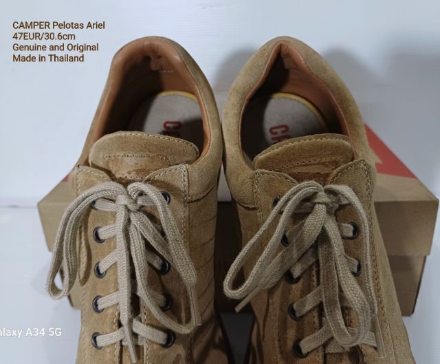 CAMPER Pelotas Ariel 47EU(30.6cm) ของแท้ มือ 2 สภาพใกล้เคียงของใหม่, รองเท้า CAMPER หนังแท้ พื้นเต็มไม่ต่างจากมือ 1 Soft และเชือกแท้ สวยมาก รูปที่ 7