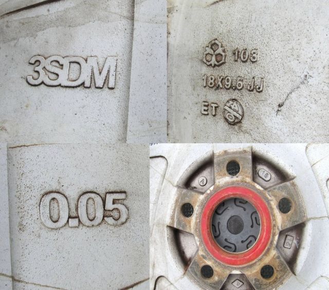 ล้อ 3SDM 0.05 แท้ ขอบ 18 กว้าง 9.5 หน้าหลัง ออฟเซ็ท 40 ก้านแอ่นสุดของสเป็คนี้ ล้อประมูลยะฮูมา ไม่เคยใช้งานบ้านเรา ใส่ Audi VW BENZ และรุ่นอื่นๆ รูปที่ 6