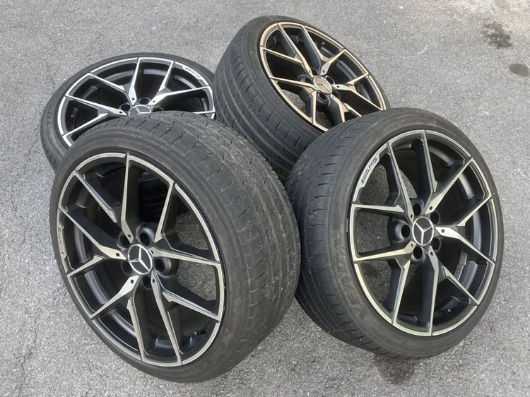 ล้อ Benz ลาย C63 AMG 18" ยาง 225 40 18 ล้อ 5 รู 112 ปี2018 ใส่ Vito W204 W212 W211 W209 W207 R170 R171 R172 W203 A Class B Class CLA รูปที่ 11