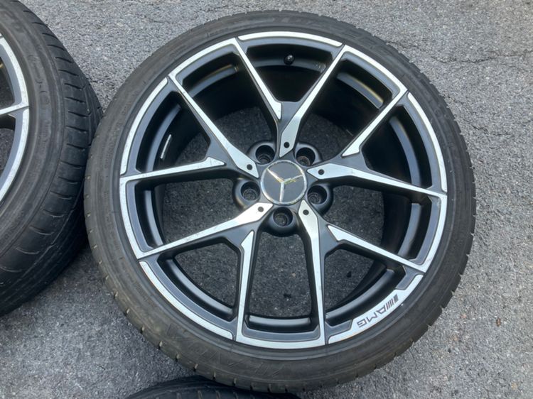 ล้อ Benz ลาย C63 AMG 18" ยาง 225 40 18 ล้อ 5 รู 112 ปี2018 ใส่ Vito W204 W212 W211 W209 W207 R170 R171 R172 W203 A Class B Class CLA รูปที่ 6