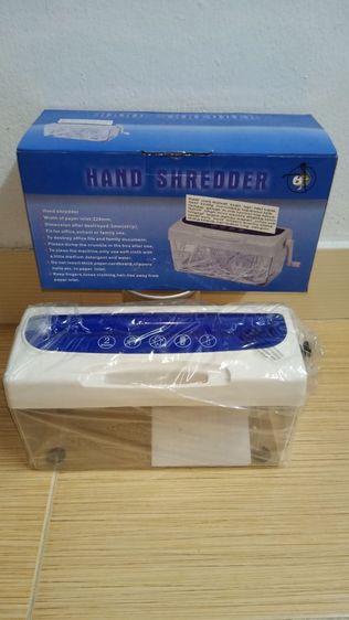 เครื่องทำลายเอกสารมินิ ขนาด A4 แบบมือหมุน พกพา รูปที่ 4