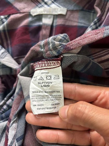 🌈 เสื้อลายสก๊อต เสื้อเชิ้ตแขนยาว แบรนด์ Lee(ลี) แบรนด์แท้💯แบรนด์ดัง💯 🌈 รูปที่ 6